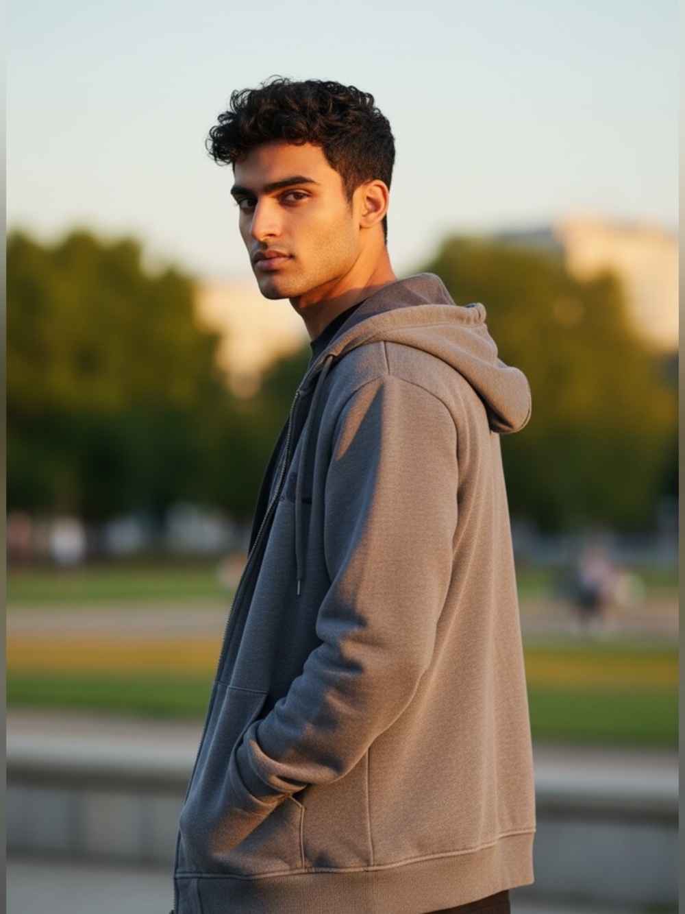 O'Neill Boys Large Gray Hooded Sweatshirt